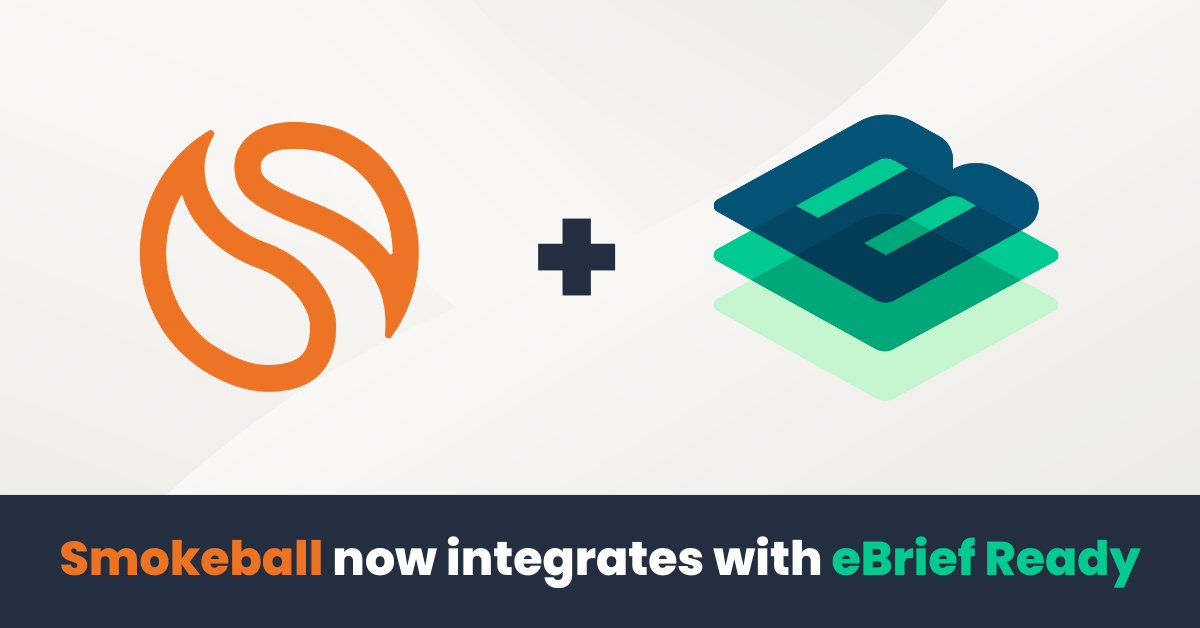 Smokeball joins forces with eBrief Ready Smokeball